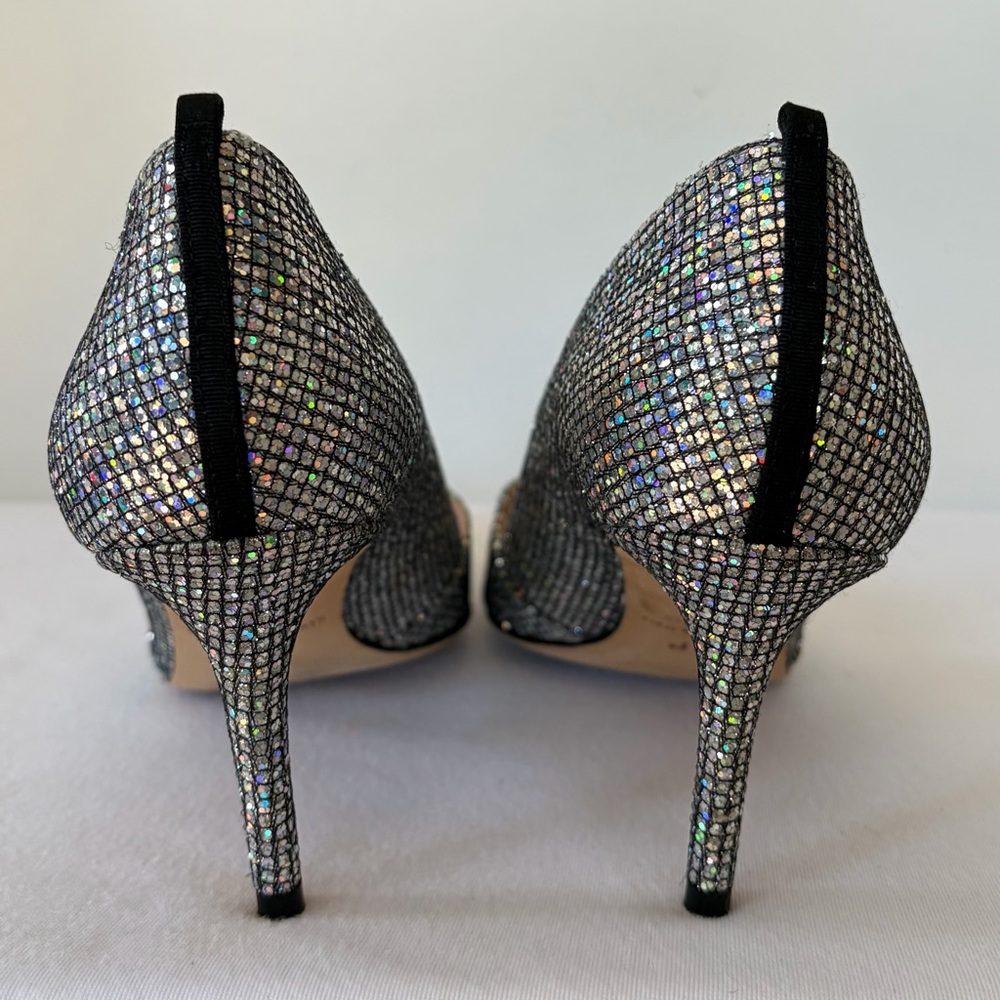 🚫sold🚫SJP Sarah Jessica Parker NWOB Nirvana Scintillate Pumps,silver, 37.5 - Picture 4 of 12